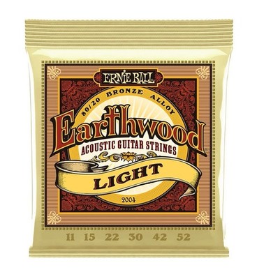 Ernie Ball Earthwood Acoustic Guitar Strings - Light 11-52 Guage
