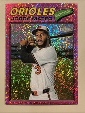 2026 Topps Heritage JORGE MATEO Pink Sparkle Parallel Baltimore Orioles