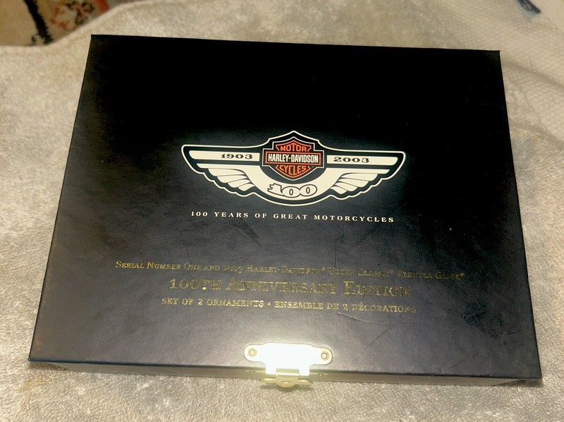 Hallmark Harley Davidson Ultra Classic Electra Glide 2003 Anniversary Ornaments