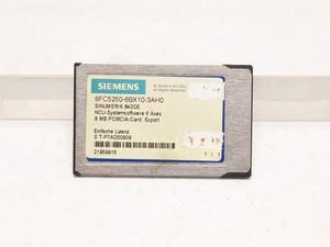 SIEMENS SINUMERIK 840DE NCU-SYSTEMS SOFTWARE 2AXES 8MB PCMCIA 6FC5250-6BX10-3AH0