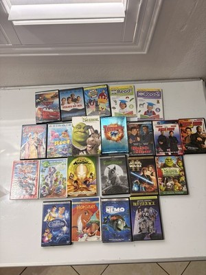 20 DVD Movie Lot Disney Pixar Shrek Rush Hour Star Wars Finding Nemo Cars Avatar