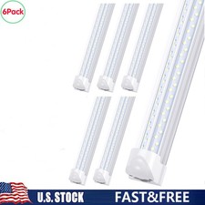 6 Pack 8 Foot 120W Led Tube Light Bulbs T8 Integrated 8FT Led Shop Light Fixture