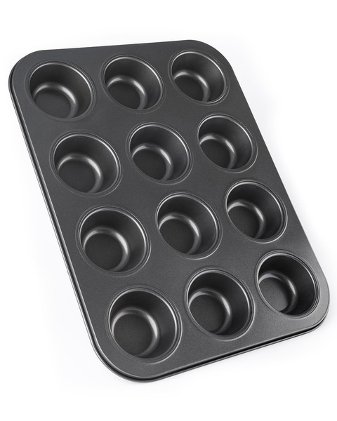 Muffin Backform Karbonstahl Antihaft 12 Muffins Cupcakes Backblech 35X26Cm-image
