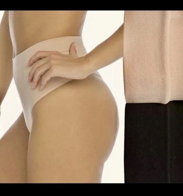 RED HOT/SPANX 2 Pack NWT Firm A Lot Control Shaping Nude/Black Thong Panty Sz M