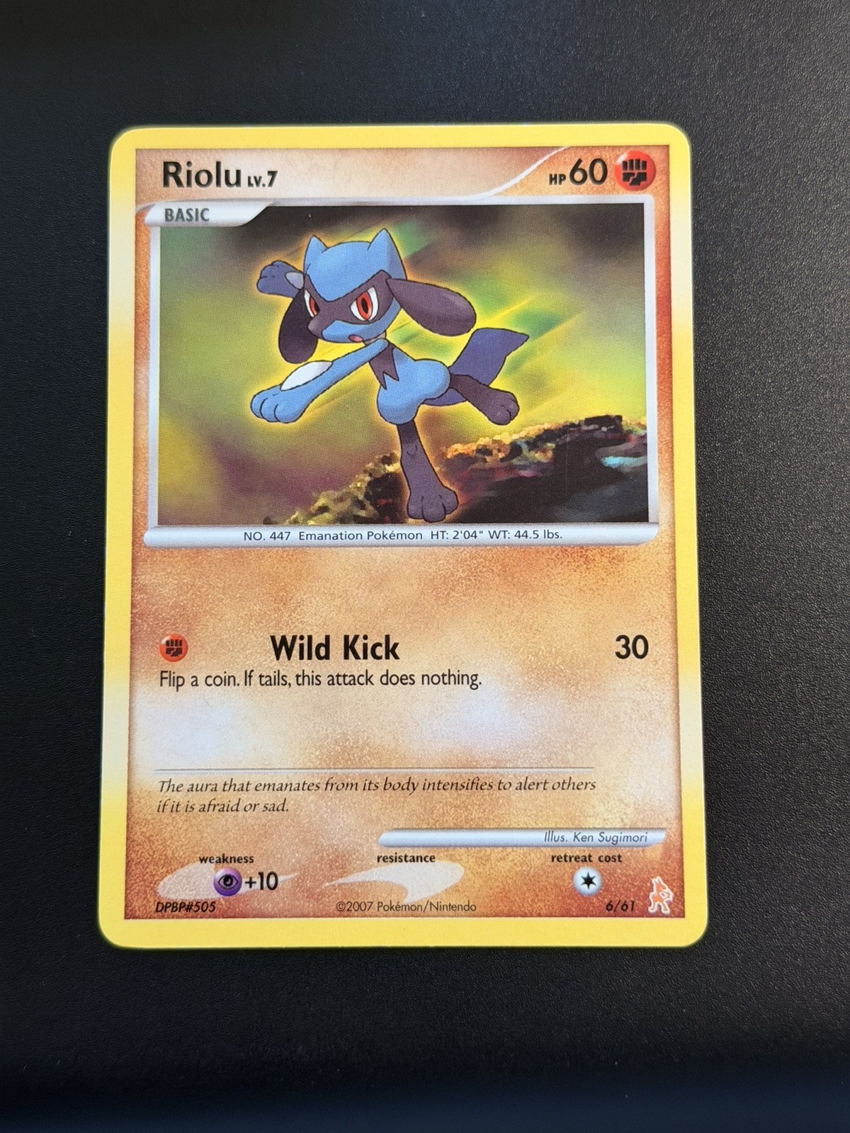 Riolu 6/12 Common DP Trainer Kit: Manaphy & Lucario Pokemon LP