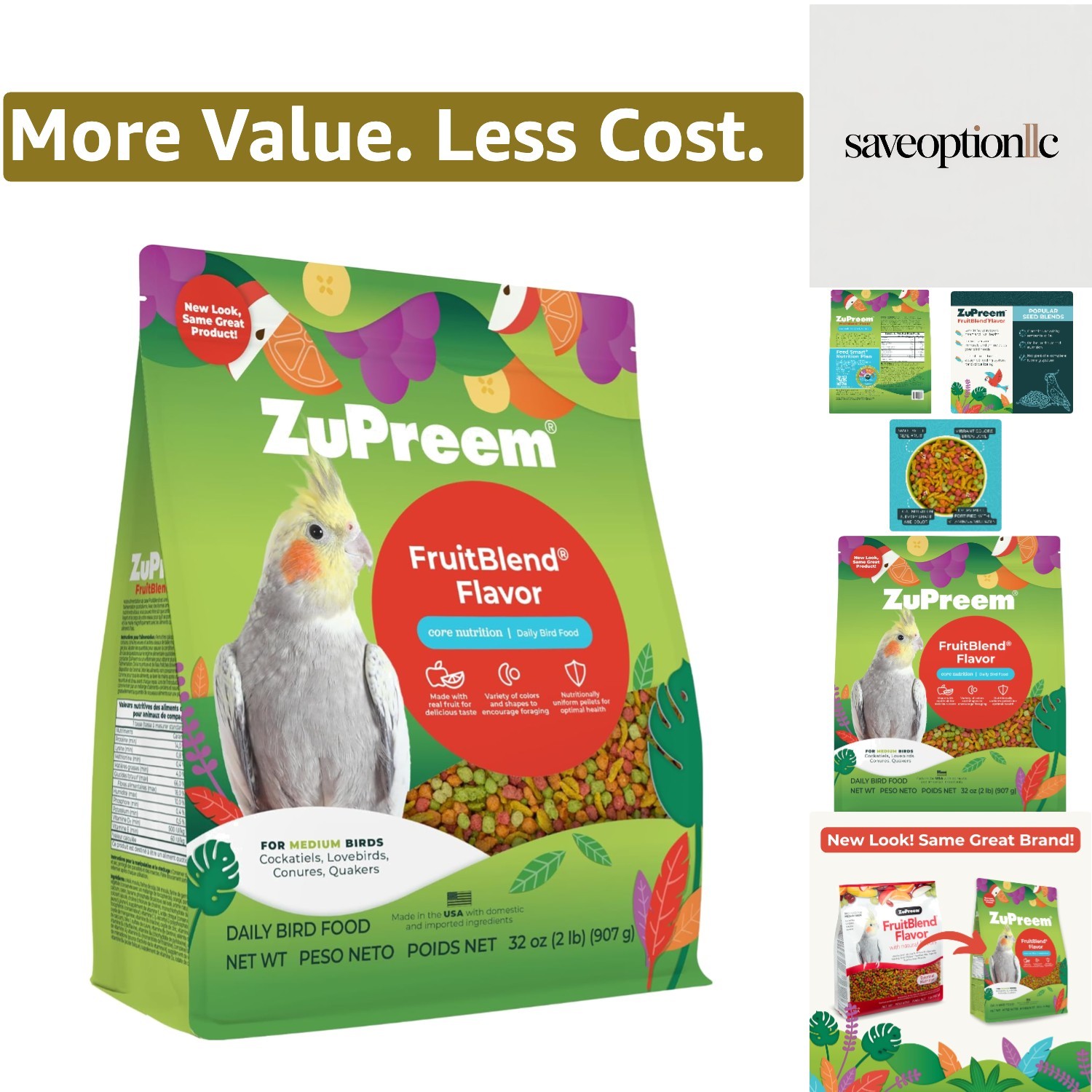 For Cockatiel, Lovebird, Quaker, Sma...