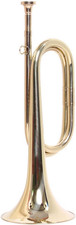 B Flat Military Cavalry Scouting Trumpet Bugle with Mouthpiece for School Band C