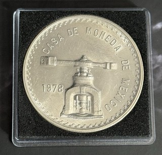 1978 Mexico Una Onza Troy Casa de Moneda 1 Oz .925 Fine Silver Coin KEY DATE..