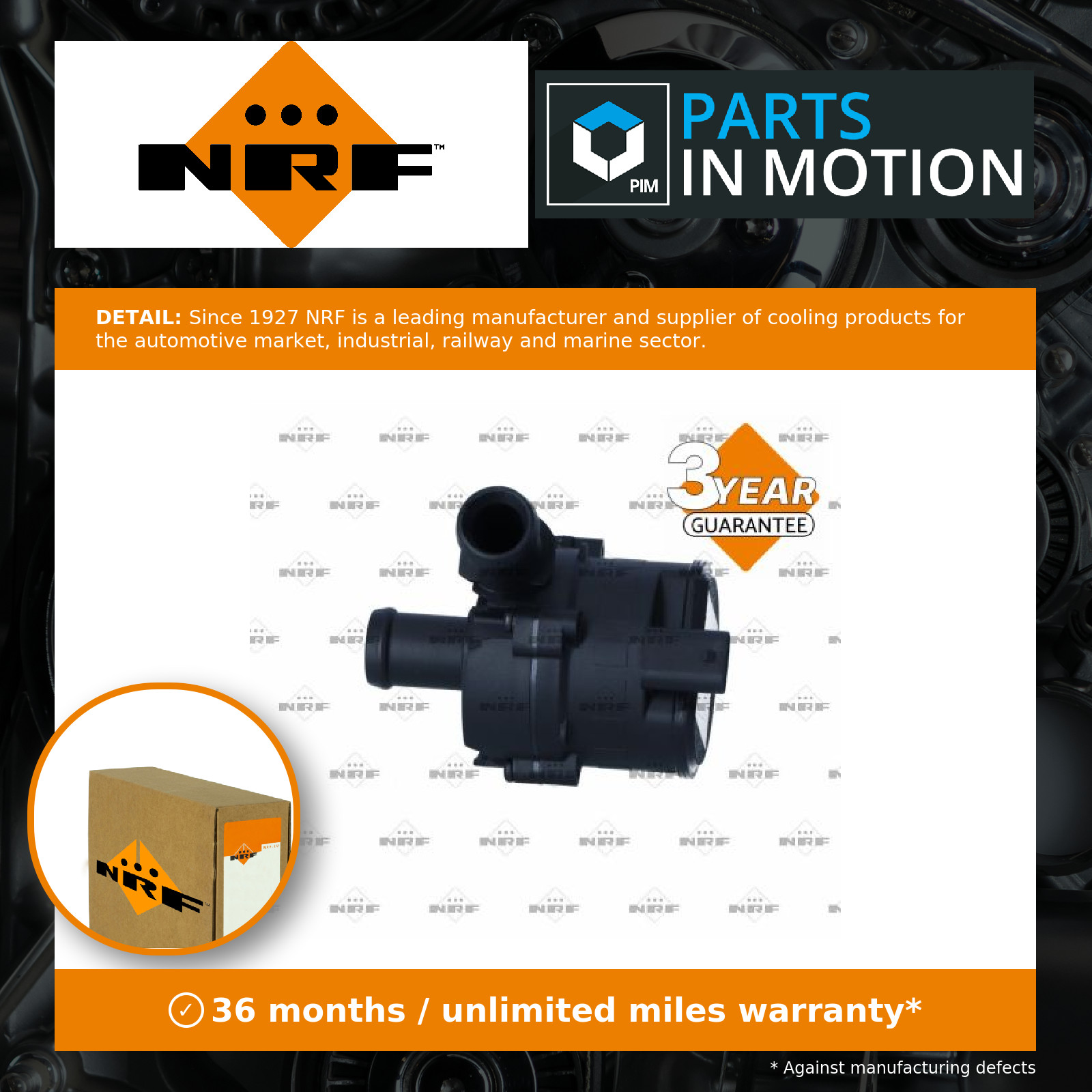 NRF Auxiliary Water Pump 390066 - Image 2