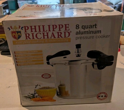 #ad Philippe Richard 8 quart PRESSURE COOKER in box 70% faster Cooking and healthy $59.99