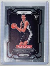 2023-24 Monopoly Prizm Victor Wembanyama #81 Rookie San Antonio Spurs RC Panini