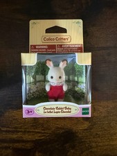 Epoch Calico Critters Chocolate Rabbit Baby Créme 2" Plush Toy Figure NEW IN BOX