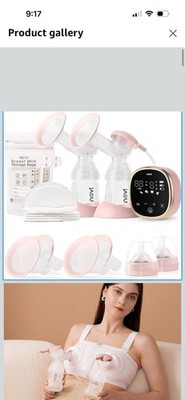 NCVI Electric Breast Pump 8782, Portable Hospital-Grade Double Pump with 4 Modes
