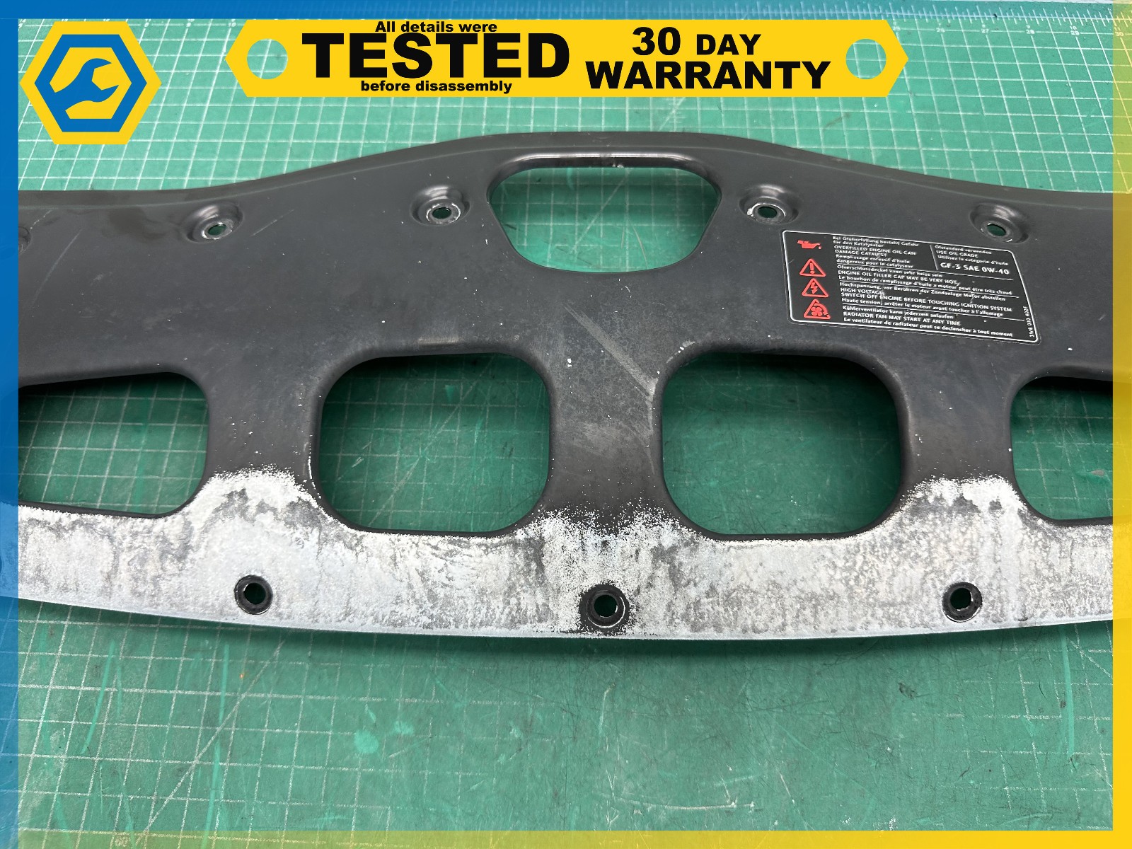 06-12 BENTLEY Flying Spur RADIATOR CORE UPPER SIGHT SHIELD COVER PANEL OEM