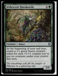 Iridescent Hornbeetle #187 Zendikar Rising Uncommon