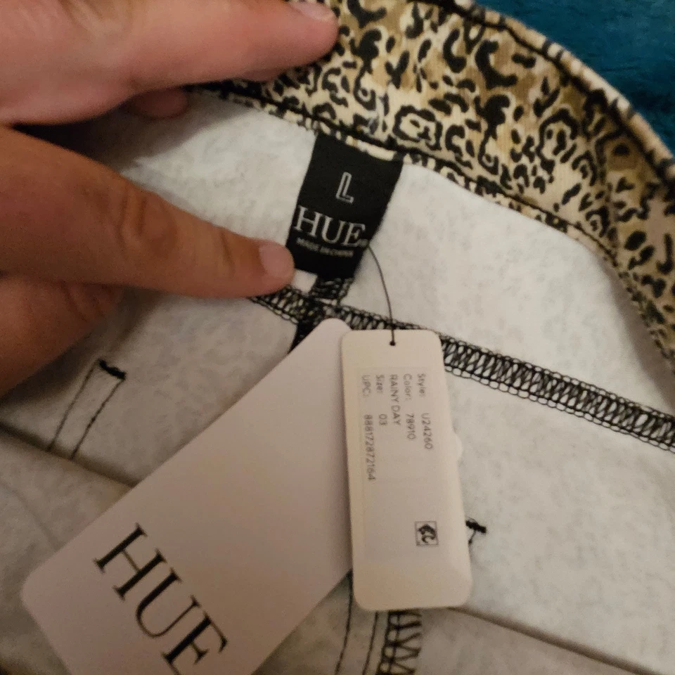 Leggings elásticos con estampado de leopardo talla grande L para mujer Foto 4 de 4