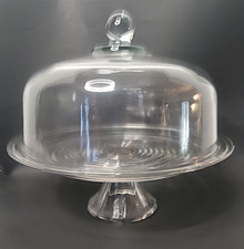 Vintage Park Avenue Clear 12" Pedestal Cake Stand  Dome by Anchor Hocking