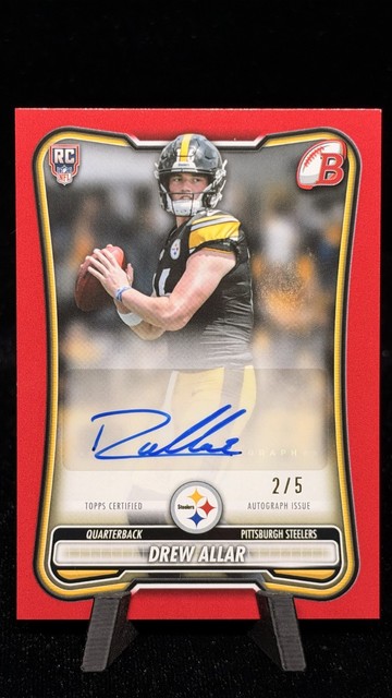 2026 Topps Bowman Drew Allar Red /5 RC Auto