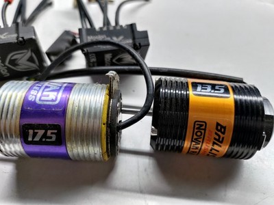 Double ESC Motor Combo Lot Novak Ballistic 17.5 13.5 Maclan Max