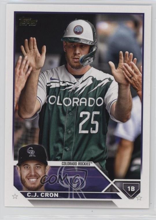 2023 Topps Series 1 SSP Image Variation Golden Mirror CJ Cron #63 1l8s