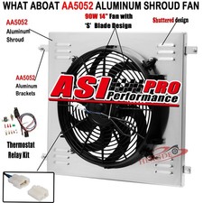 Aluminum Shroud 14 Fan Relay For 1955-1957 Ford Thunderbird T-bird Cc5557 Aluminum Shroud 14 Fan Relay For 1955-1957 Ford Thunderbird T-bird Cc5557