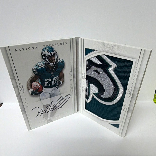 Panini 2016 National Treasures Wendell Smallwood RC #5 of 99 Auto Mem Booklet