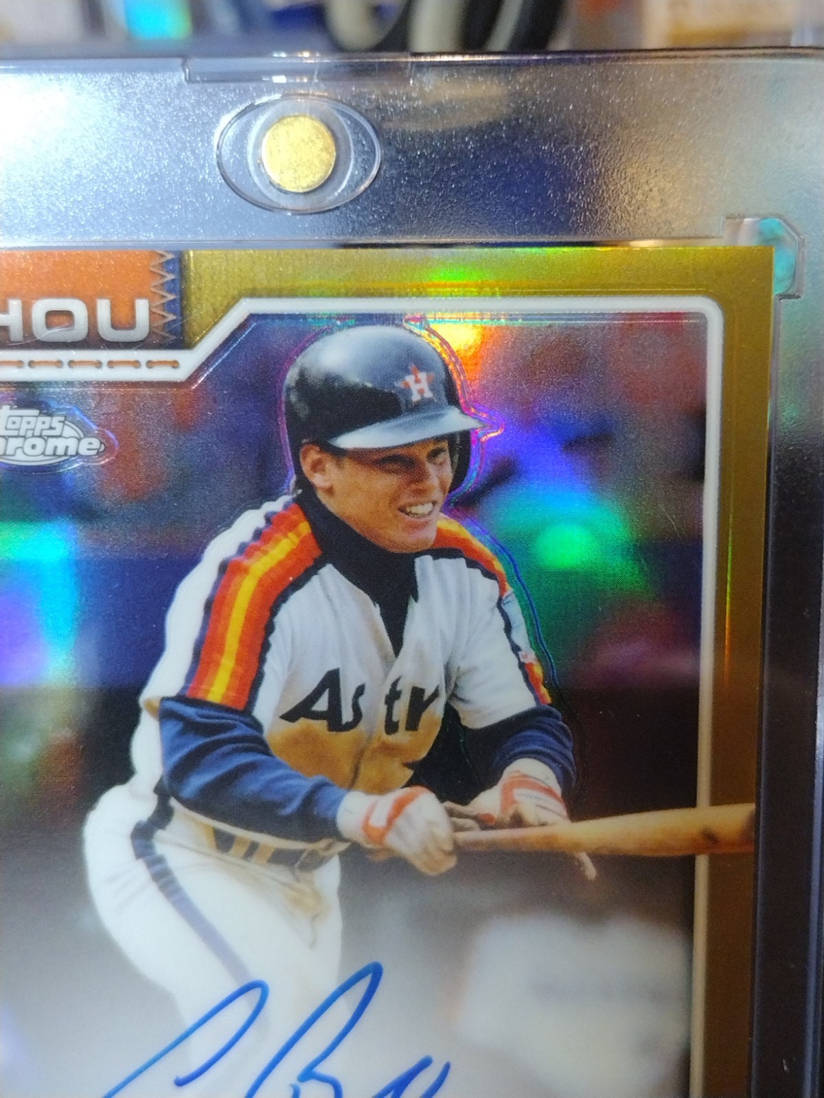 2026 Topps Chrome Baseball Craig Biggio Gold Auto /50 view 4