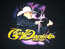 Rare Vintage 2001 The Charlie Daniels Band Tour Shirt Lightning 2XL Made In USA