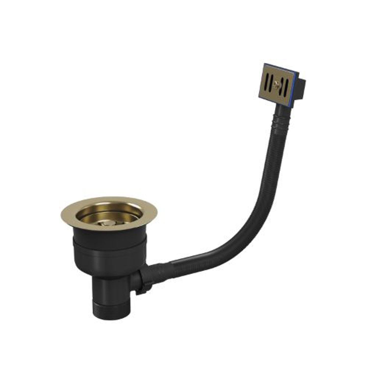 Ellsi Fix Basket Strainer Kitchen Sink Waste - Brushed Brass