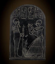 Ancient Egyptian Antiques Stele with Hieroglyphs – Unique Antiquity Artifact BC