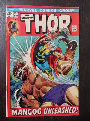 The Mighty Thor #197 (Mar 72) Beautiful VF Condition! MANGOG! Odin! More!