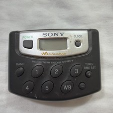 SONY SRF-M37W WALKMAN - Missing belt clip and battery cover Untested As Is