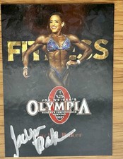 JACLYN BAKER SIGNED OLYMPIA CARD FITNESS 2021 JOE WEIDER WEEKEND RACC TRUSTED C