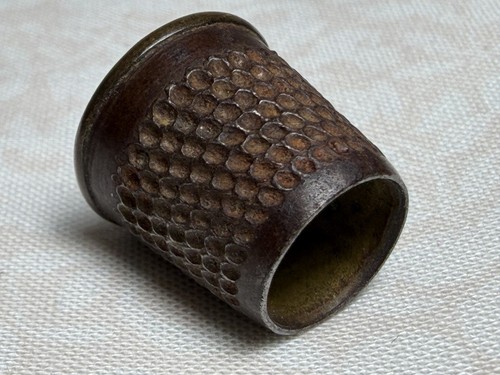 Antique Open Top Thimble Ring Tailor's Thimble 5/8" Tall