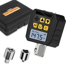 1/2” Drive Digital Torque Adapter, 7.38-147.5 Ft-lb/10-200 Nm Digital Torq