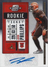 2020 Panini Contenders Optic #177 Jacob Phillips RC Auto - FB