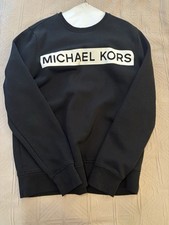 Michael Kors Unisex Pullover Crewneck Sweatshirt Black, Size L