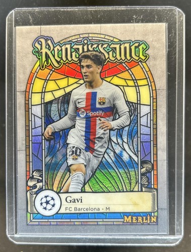 2022-23 Topps Merlin Chrome UEFA Gavi Renaissance #R-10 Barcelona