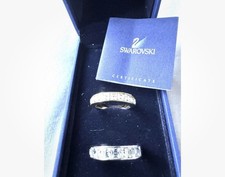 New Two Swarovski Crystal Rings Size 55 / N Genuine Crystal