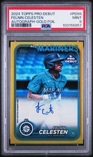 2024 Topps Pro Debut Felnin Celesten #PD99 Autograph Gold Foil PSA 9 /50