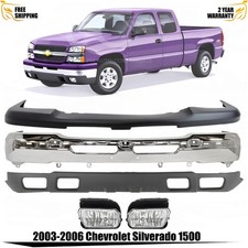 Front Bumper Chrome Fog Lights Kit For 2003-2006 Chevrolet Silverado 1500 Front Bumper Chrome Fog Lights Kit For 2003-2006 Chevrolet Silverado 1500