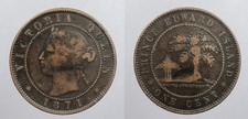 CANADA Prince Edward Island 1871 Cent Victoria #WC105241