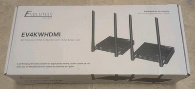 Evolution EV4KWHDMI 4K Wireless HDMI Extender w/ HDMI Loop-Out - a VANCO brand
