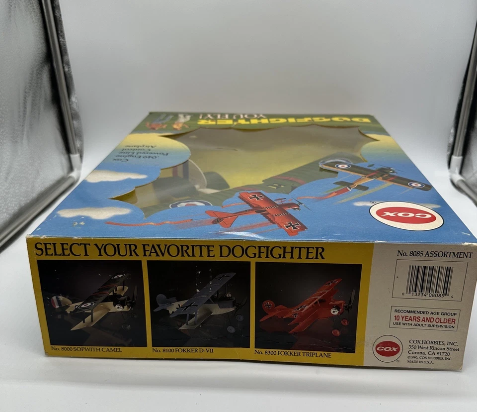 Cox Sopwith Camel WW1 Dogfighter .049 Eng Pwrd Line Control Airplane #8000 VTG - Image 4 of 4