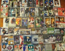 Huge MLB Baseball Vintage Hall of Famers HOFers Relic Memorabilia Card Lot Topps