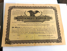Montgomery Ward & Co. Vehicle Warranty Document Certificate Form 229