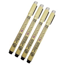 Sakura Pigma Micron 05 Black Pen 0.45mm Line Width Pack of 4 05 
