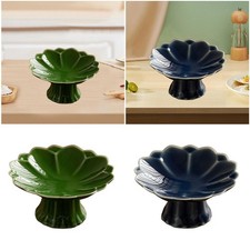 Frutero con patas de porcelana bandeja de frutas organizador de almacenamiento pedestal frutero