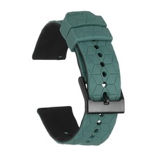Silicone Watch Bands 22mm Quick Release Watch Bands with Pin Light Green-Black