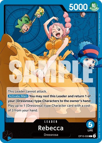 Rebecca Leader Alt Art OP15-039 One Piece Card English Version | eBay